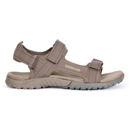 Alderley Men's Walking Sandals in Brown, Inside view of footwear